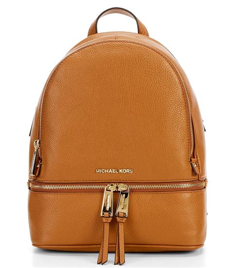 michael michael kors rhea medium pebbled slim backpack|michael kors rhea zip backpack.